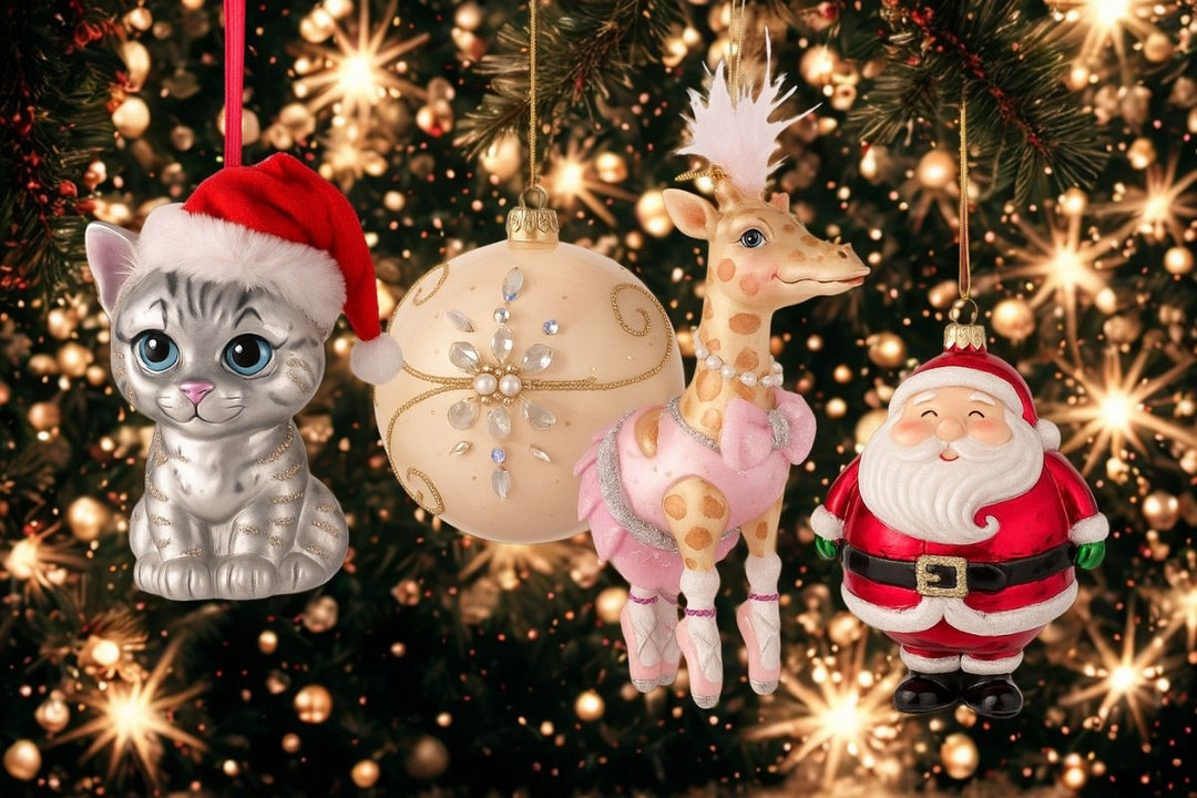 EdmoDecor Artisanal Blown Glass Christmas Bauble