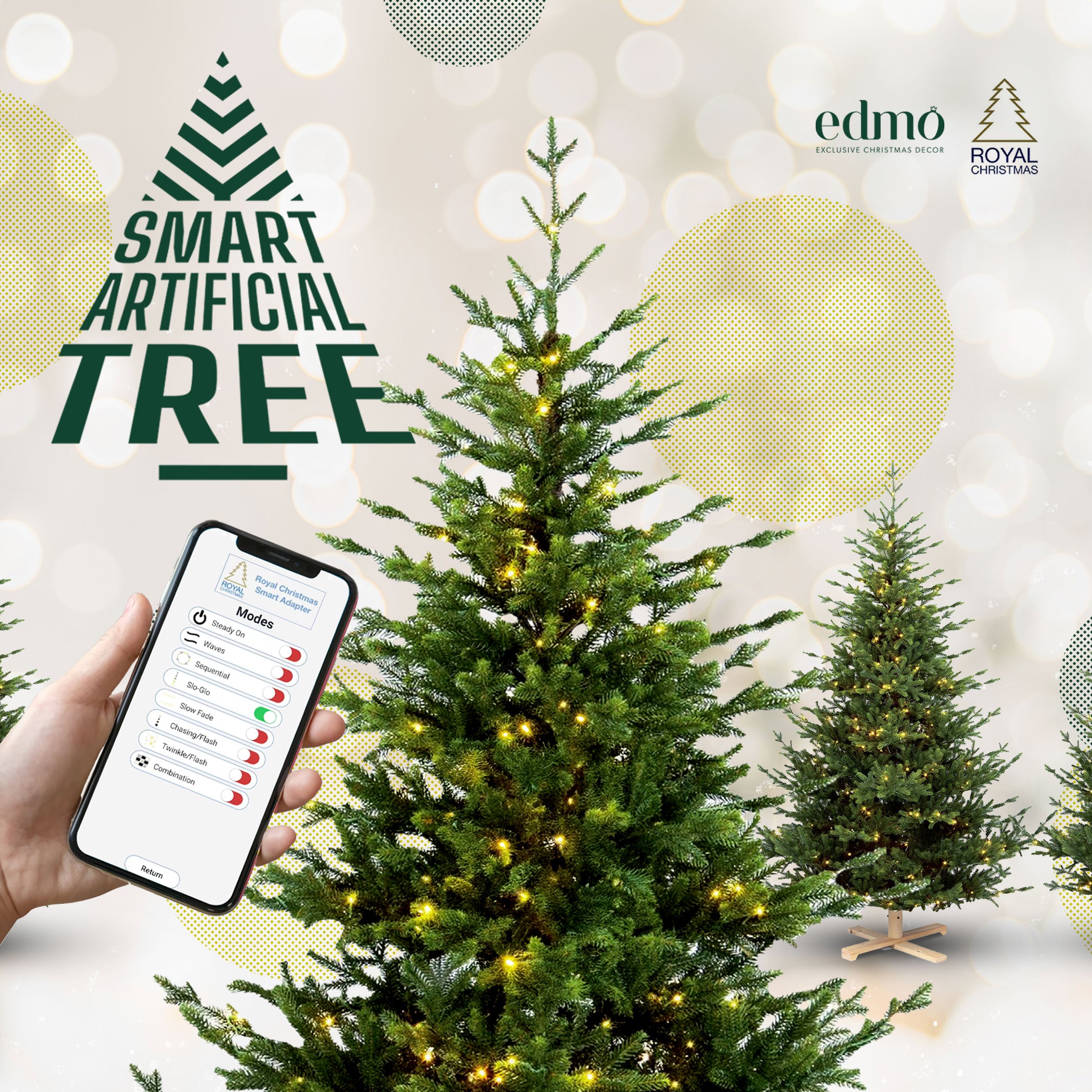 Smart artificial christmas trees