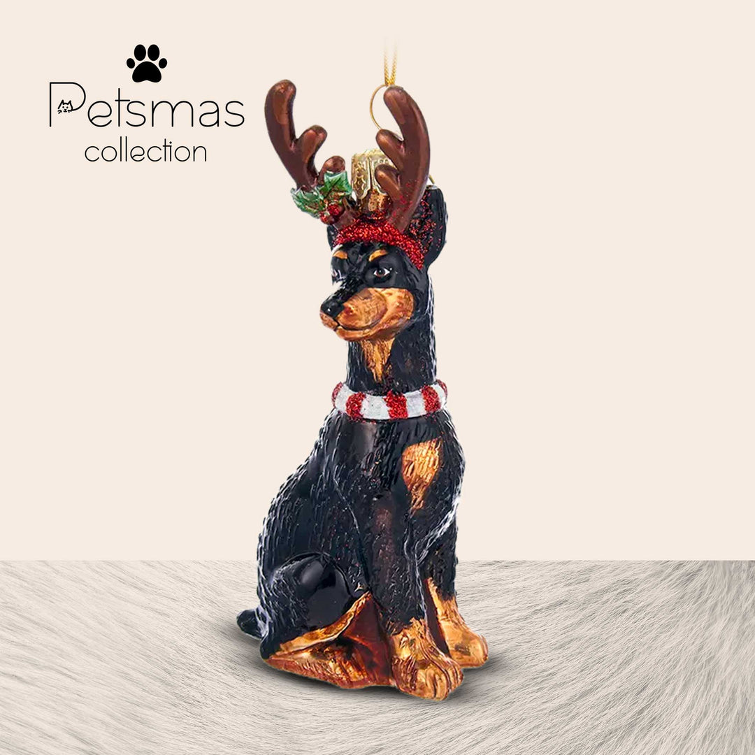 Cane natalizio in vetro - varie razze