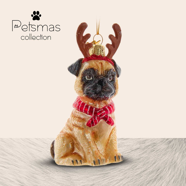 Cane natalizio in vetro - varie razze