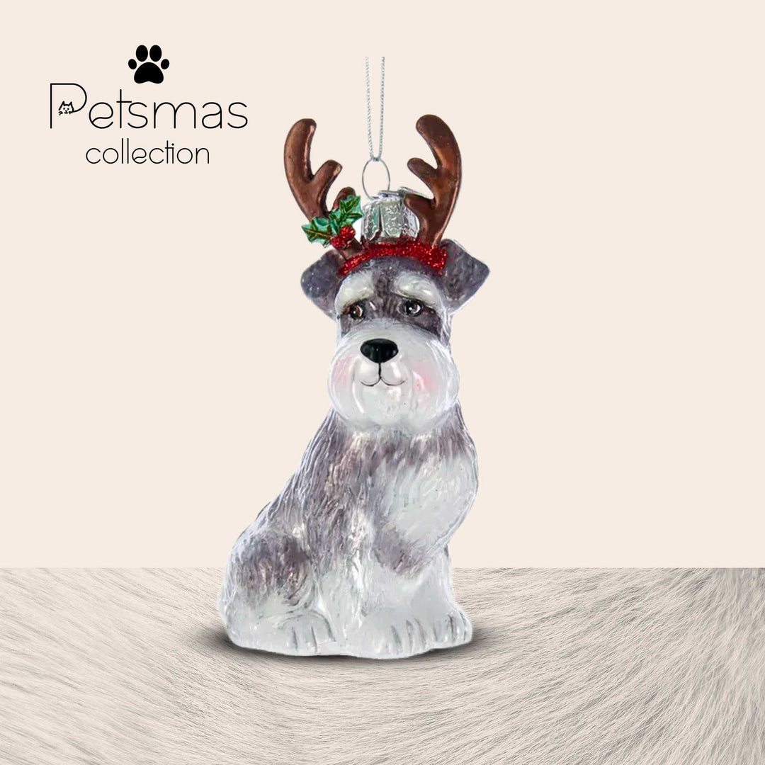 Cane natalizio in vetro - varie razze