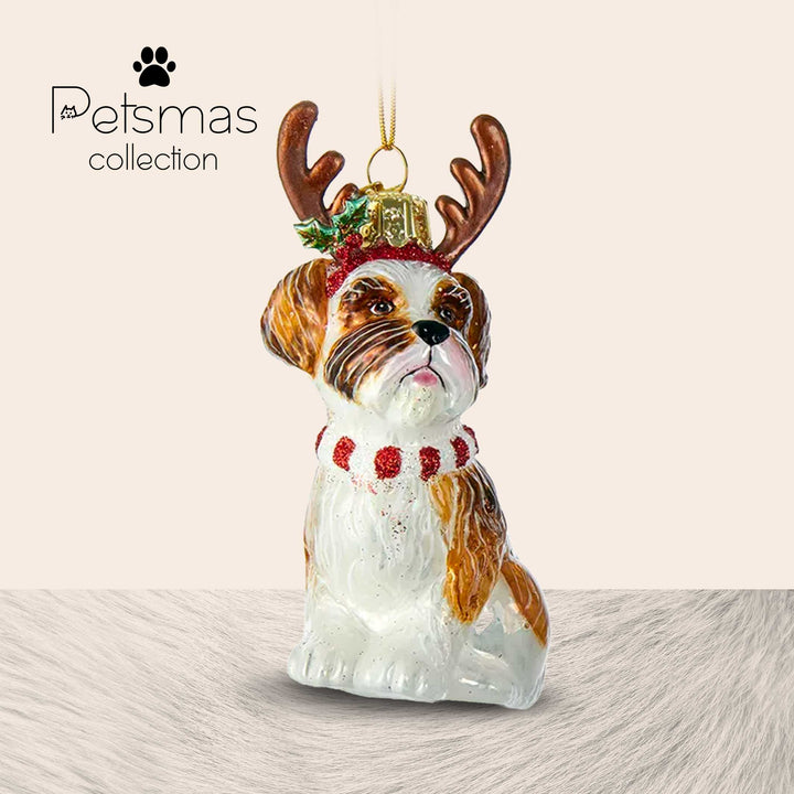 Cane natalizio in vetro - varie razze