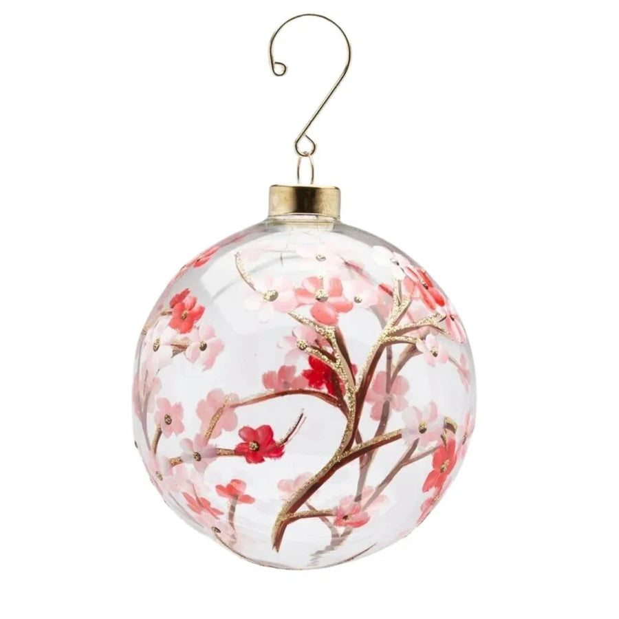 Floralia glass bauble – hand-painted Easter ornament for spring decor
