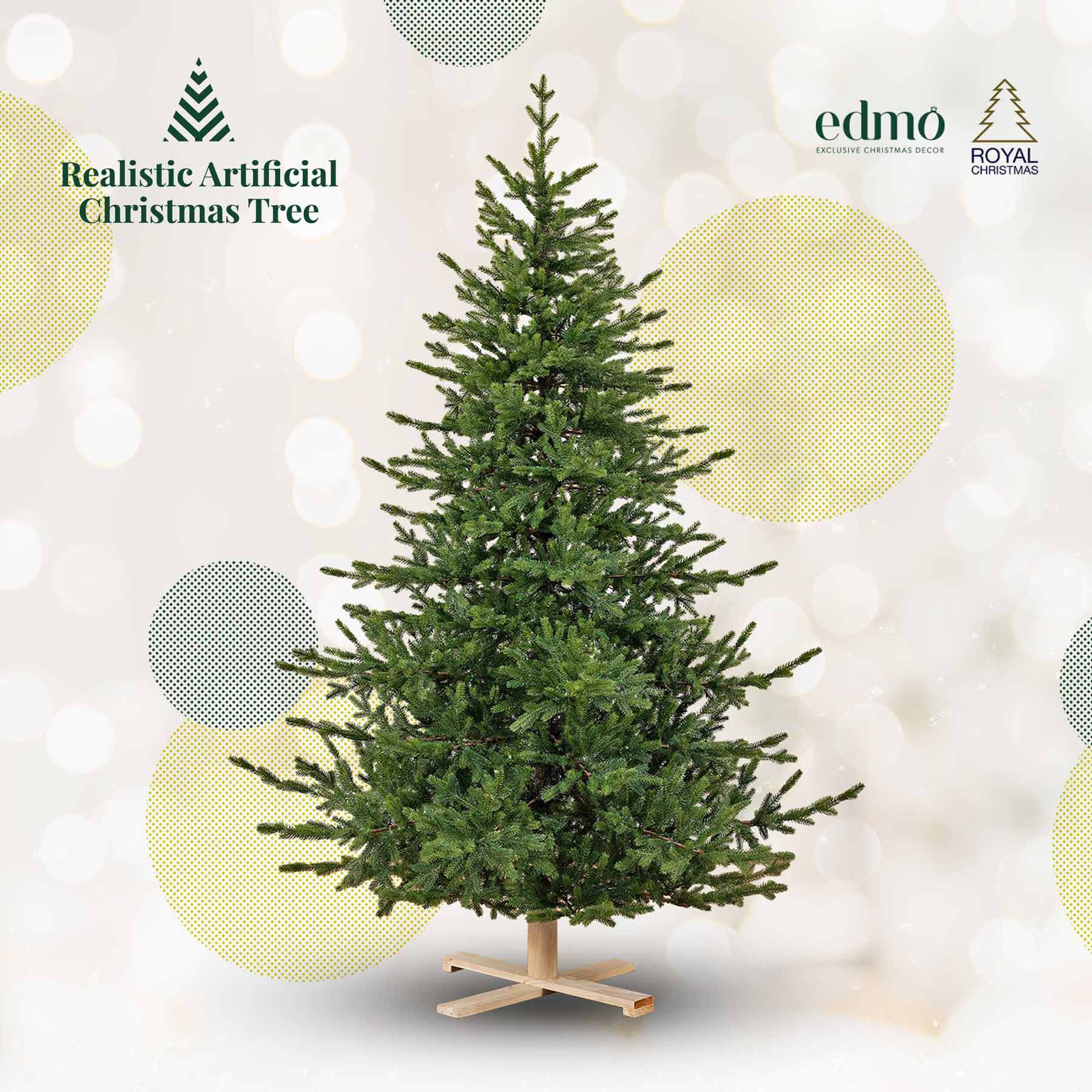Green Spruce - Premium Artificial Christmas Tree - Edmo realistic tree